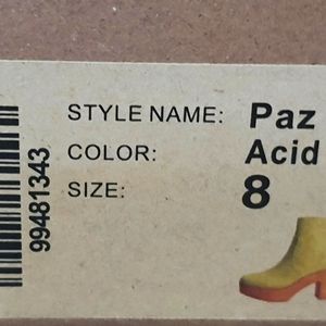Charlotte Stone Paz Acid Green Yellow size 8